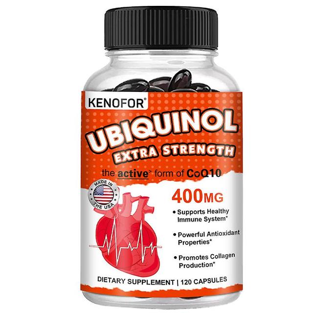 Vorallme Kenofor Ubiquinol Coenzyme Q10 400 mg Softgel hjälper till att främja vitalitet, stödja vaskulär hälsa, nerv och muskel hälsa 120 count-1 ... on Productcaster.