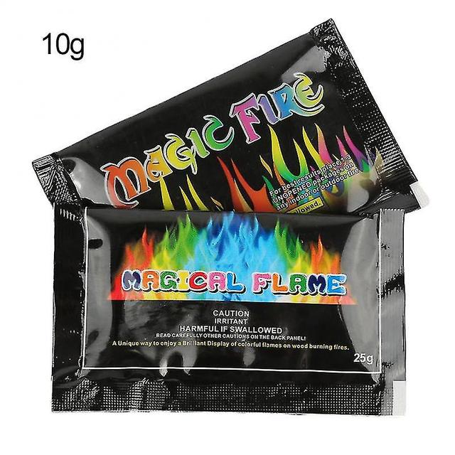 10g/15g/25g Magic Fire Colorful Flames Powder Bonfire Sachets Pyrotechnics Magic on Productcaster.