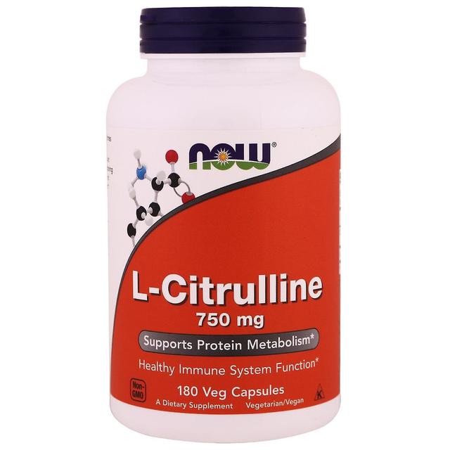 Now Foods, L-Citrulline, 750 mg, 180 Veg Capsules on Productcaster.