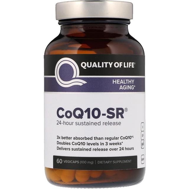 Quality of Life Labs Lebensqualität Labs, CoQ10-SR, 100 mg, 60 Vegicaps on Productcaster.