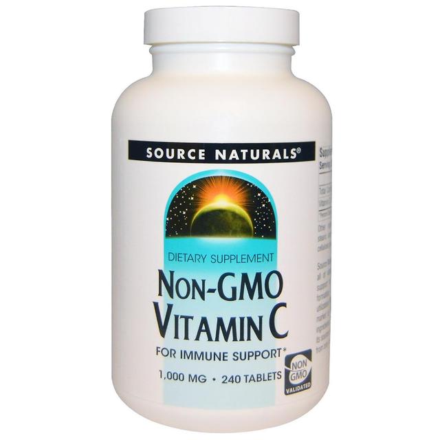 Source Naturals Kilde Naturals, Ikke-GMO C-vitamin, 1.000 mg, 240 tabletter on Productcaster.