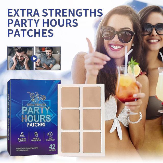 Hangover Relief Patches | Natural Recovery For Party, Business Dinner, Disco 3box-126pcs on Productcaster.