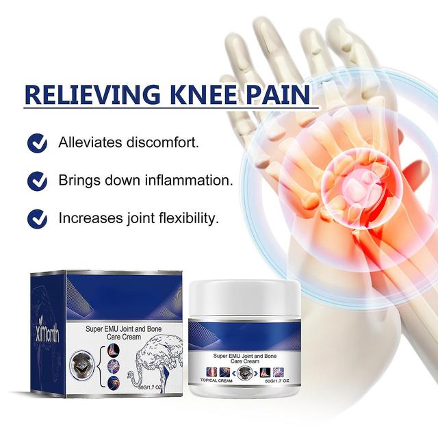 Super Emu Joint And Bone Therapy Cream, Super Emu Joint And Bone Healing Cream, Joint Relief Promote Repair Joint Tissue, Improve Joint Mobility 2pcs on Productcaster.