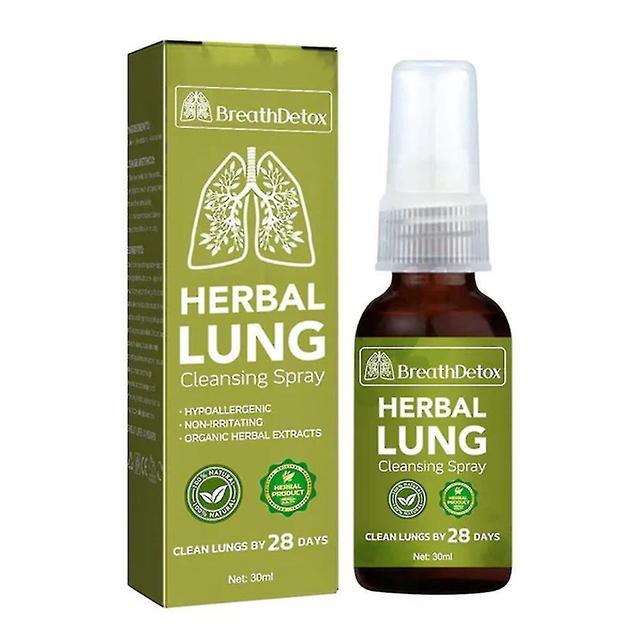 Breathdetox Kräuter-Lungenreinigungsspray, Kräuter-Lungenreinigungsspray - Kraftvolle Lungenunterstützung on Productcaster.