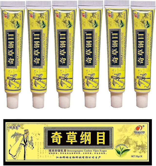 6pcs Lot Eczéma chinois à base de plantes, Crèmes de psoriasis Dermatite et eczéma Prurit Pommade de psoriasis on Productcaster.