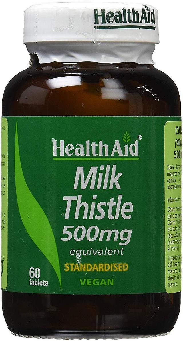 Health Aid Hälsohjälp Mjölk tistel 500mg ekvivalenter, 60 tabletter on Productcaster.