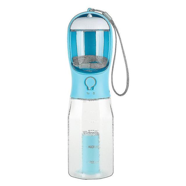 Szmtcv 3 In 1 Portable Dog Water Bottle Multi-functional Pet Water Dispenser With Food Container And Waste Bag (kallaite) Turquoise on Productcaster.