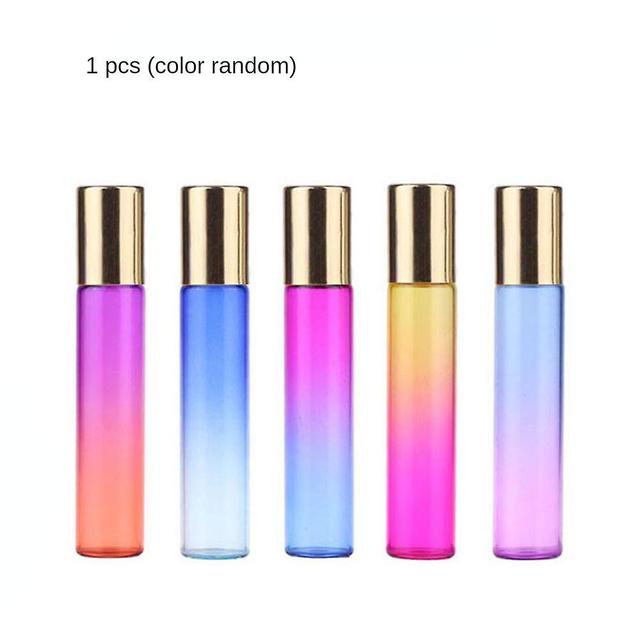 Refillable Perfume Bottle Stainless Steel Roller 10ml Gold cover payment on Productcaster.