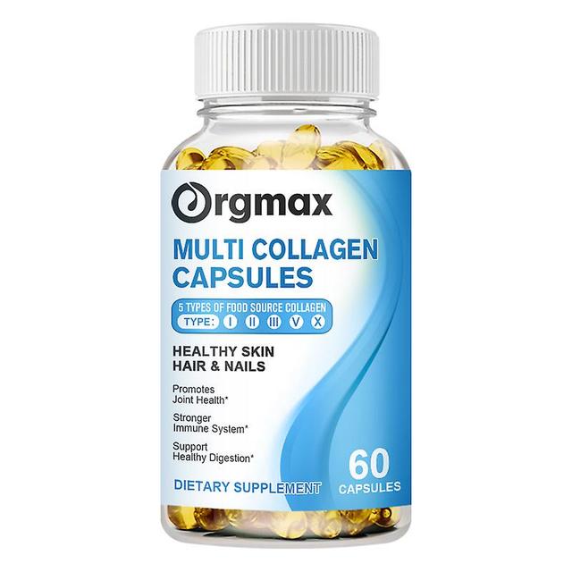 Visgaler Orgmax Multi Collagen Capsules Biotin For Hair Growth Vitamin C Diet Supplement Repair Skin Nail Teeth Free Shipping For Women 60 pcs 2 bo... on Productcaster.