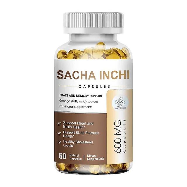 Visgaler Bio-Sacha-Inchi-Kapseln L Reiche Quelle Von Omega 3, 6 und 9 L essentiellen Fettsäuren L Geruchlos 600 mg pro Portion 120 Weichkapsel one ... on Productcaster.