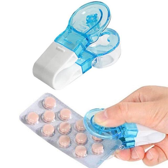 Zeor 1-5pcs Portable Pill Taker Remover Tablets Pills Blister Pack Opener Assistance 3pcs on Productcaster.