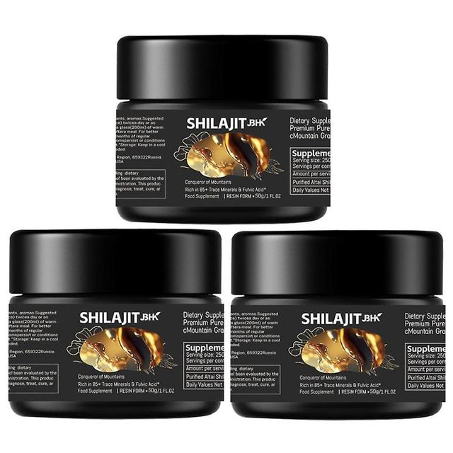 3pcs New Pure 100% Himalayan Shilajit, Soft Resin, Organic, Extremely Potent, Fulvic Acid on Productcaster.