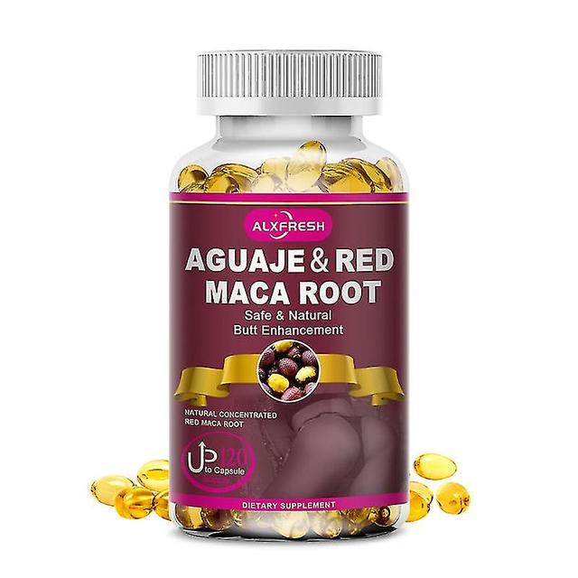 3x Natural Plant Aguaje & Redmaca Capsules Extract For Big Butt Buttocks Enlargement Hip Up, Increase Hips, Make The Ass Bigger 1X Bottle 60pcs on Productcaster.