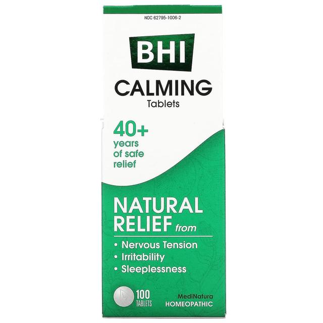 MediNatura, BHI, Calming, 100 Tablets on Productcaster.