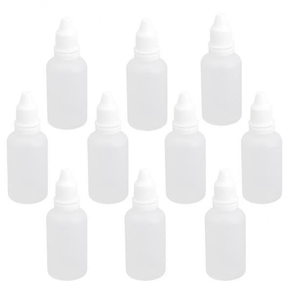 4x10x Vide Compte-gouttes Pressable Bouteille Bouchon À Vis Pour Collyre Gouttes Liquide De Laboratoire 30ml on Productcaster.