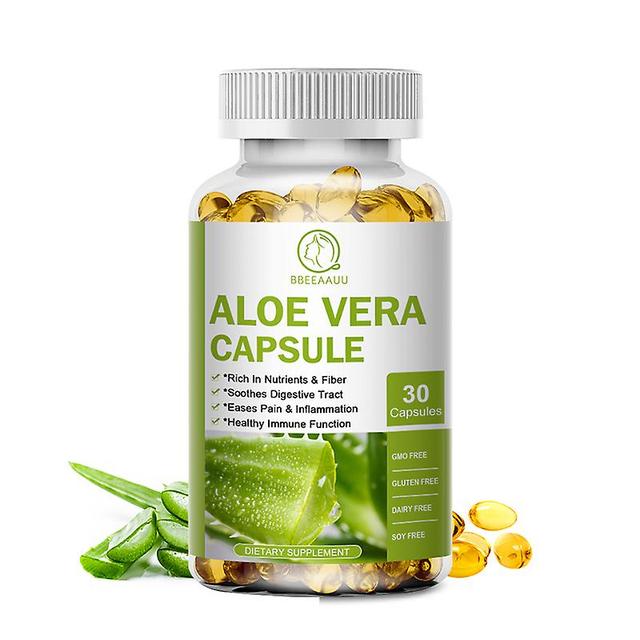 Tib Aloe Vera Kapsel reinigt den Darm und hilft beim Stuhlgang, schützt die Darmmikrobiota und die Immunität, hilft beim Abnehmen und Abnehmen 30pcs on Productcaster.