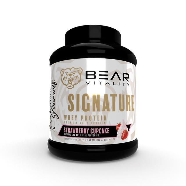 Bear Vitality Whey protein - strawberry cupcake - supplement on Productcaster.