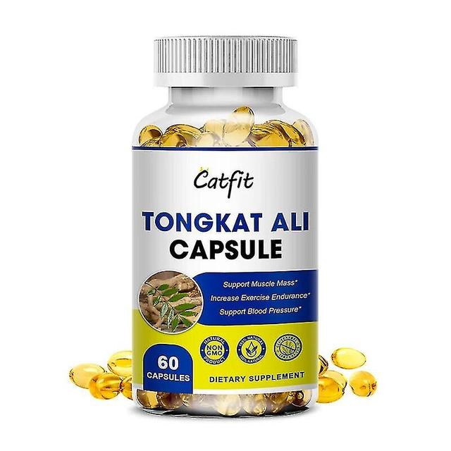 Capsule naturali di radice di Tongkat Ali Tongkatali Sollievo anti-affaticamento Gotta Funzione di congestione dell'ormone Supporto 60pcs on Productcaster.