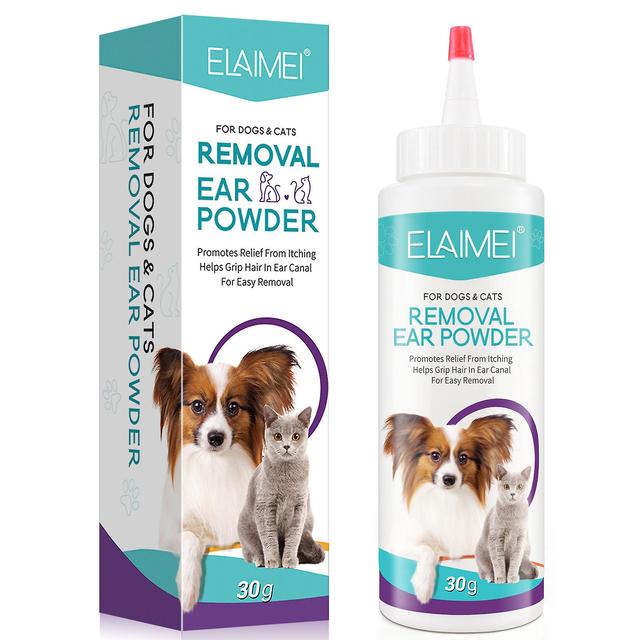 unbrand Pet Plucking Ear Powder, Pain-Less Plucking, Cleans Odor, Scent Dry Powder, Ear Canal Deodorization for Cats and Dogs A on Productcaster.