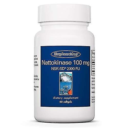 Allergy research group - nattokinase nsk-sd 100mg - cardiovascular/circulatory health - 60 softgels on Productcaster.