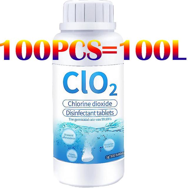 300PCS Chlorine Dioxide Effervescent Tablet,Food Grade Safety Disinfection Tablets Clo2 Anti-bacterial Disinfection Chemical Tablet -CL KJ 3Bottle on Productcaster.