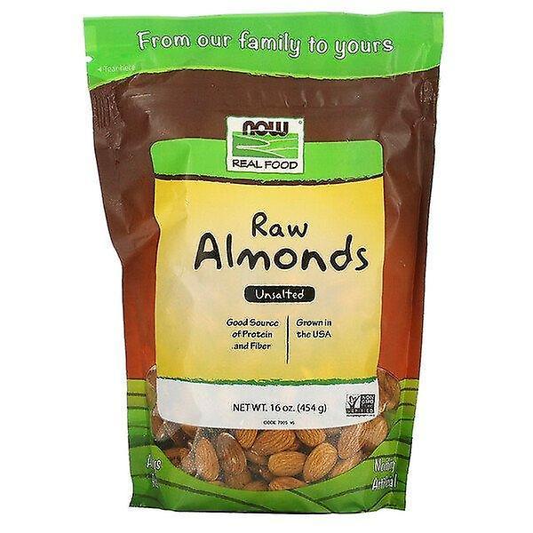 Now Foods, Real Food, Raw Almonds, Unsalted, 16 oz (454 g) on Productcaster.