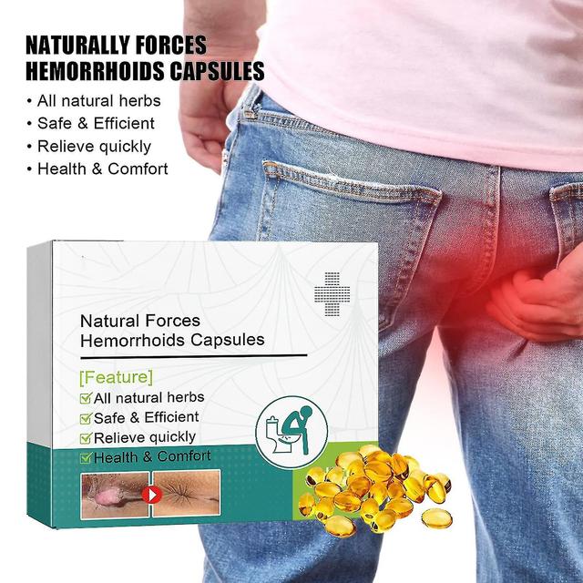 Forças naturais Hemorroidas Cápsulas, Natural Plant Força Hemorroidas Cápsulas, Natural Herbal Strong Hemorrhoid Cápsulas 21 pcs on Productcaster.