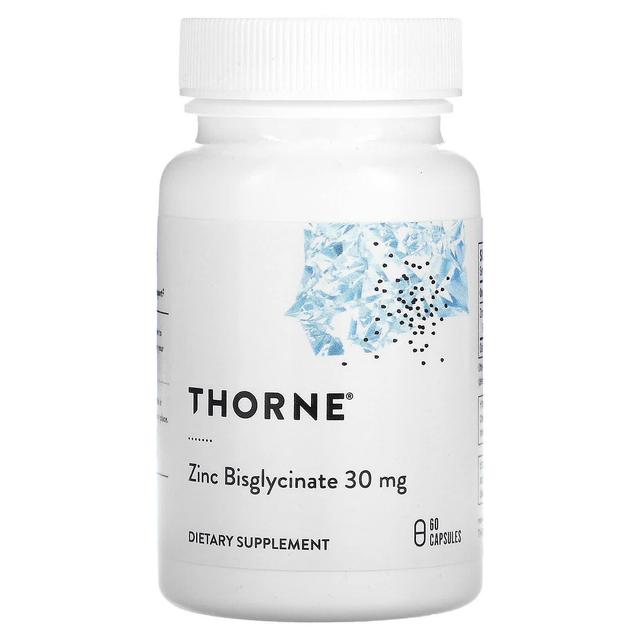 Thorne Research, Zink Bisglycinat, 30 mg, 60 kapsler on Productcaster.