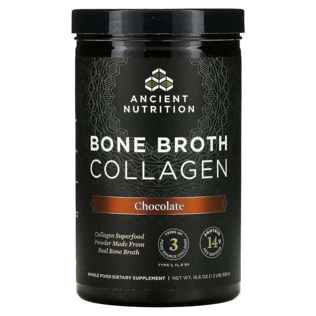 Dr. Axe / Ancient Nutrition, Bone Broth Collagen, Chocolate, 1.2 lb (528 g) on Productcaster.