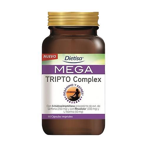 Dietisa Mega tripto kompleks 60 vegetabilske kapsler af 710mg (Orange) on Productcaster.