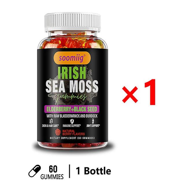 Tib Soomiig Gummies With Elderberry And Black Seed Oil-promotes Healthy Bones,joints,skin And Hair,thyroid Support,strong Immunity 1 bottle on Productcaster.