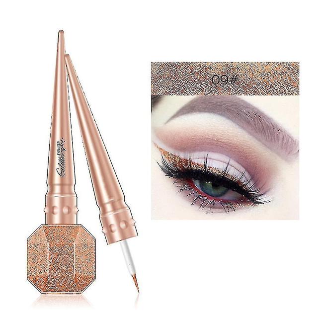 Scacv Colorful Glitter Eyeliner Lang anhaltender wischfester Eyeliner Highlight Brighten Liquid Eyeliner 09 on Productcaster.