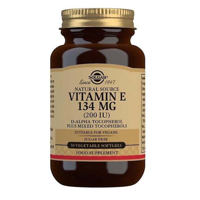 Solgar Vitamin E 134mg (200iu) Vegetarian Softgels 50 (12536658) on Productcaster.