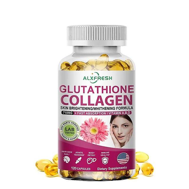 Collagen Glutathione Capsules, Containing Vitamin C, Promote Nail, Hair, Skin Health, Reduce Cell Damage, Antioxidanthuamade Huamade 1X Bottle 120pcs on Productcaster.