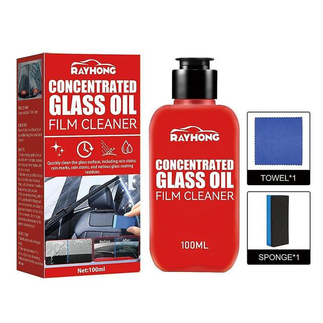 Car Oil Film Cleaner,Con cen trated Glass Oil Film Re mover for Car Cleaning on Productcaster.