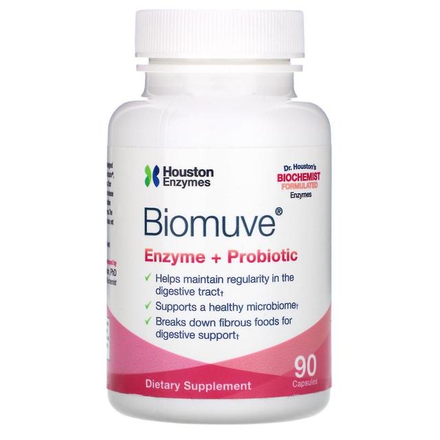 Houston Enzymes, Biomuve, Enzima + Probiótico, 90 Cápsulas on Productcaster.