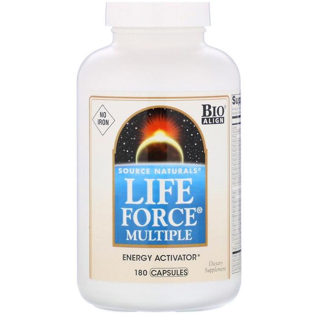 Source Naturals, Life Force Multiple, No Iron, 180 Capsules on Productcaster.