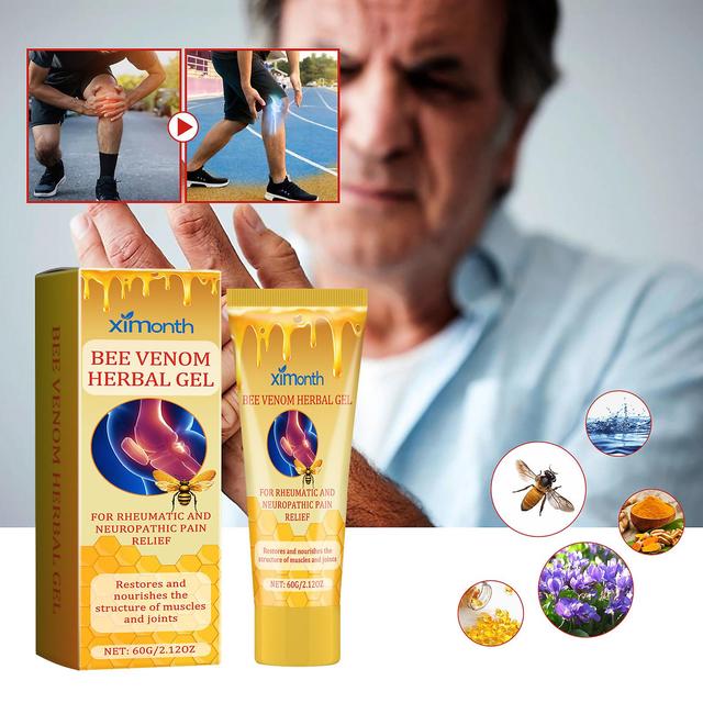 unbrand Bee Venom Apitoxin Cream Supports Joint & Muscle Discomfort - Sprains, Bruises and Strains Ache 2 Pcs on Productcaster.