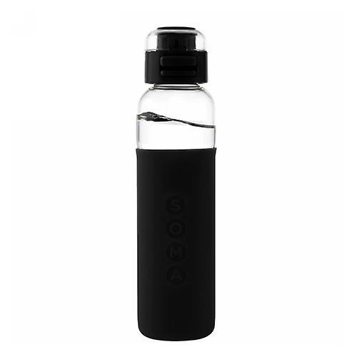 Soma Glass Water Bottle w/ Sport Cap V2 Black, 17 Oz (Pack of 1) on Productcaster.