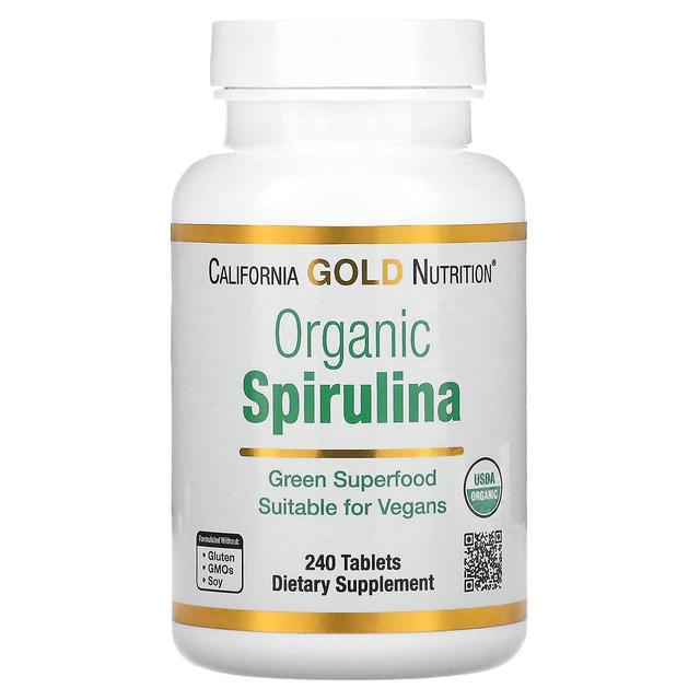 California Gold Nutrition, Organic Spirulina, 500 mg, 240 Tablets on Productcaster.