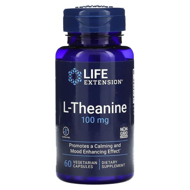 Life Extension, L-Theanine, 100 mg, 60 Vegetarian Capsules on Productcaster.