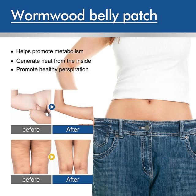 10pcs Wormwood Fat Burning Belly Slimming Patch Herbal Extract Body Sculpting Patch For Arms Legs Waist on Productcaster.