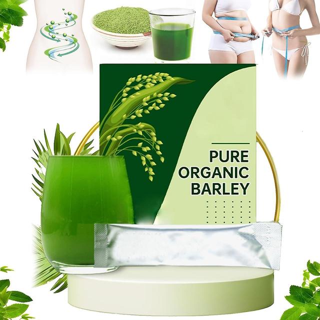 Barley Grass Powder 100% Pure & Organic, Organic Barley Grass Juice Powder Body Detox Healthy Drink Green Superfood Improve Digestion 20pcs on Productcaster.