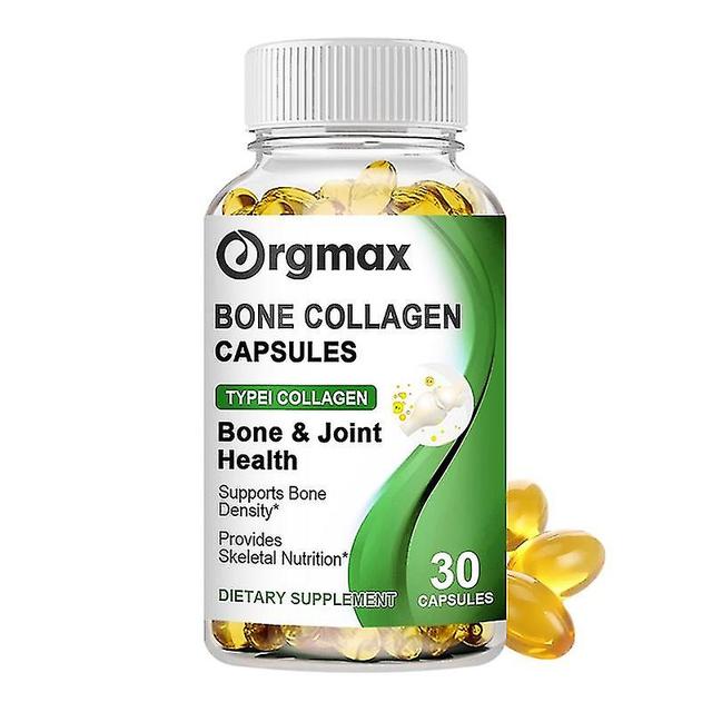 Bone Collagen Capsules Bone&joint Health Boost Skeletal Density Vintamin Calcium Magnesium Prevent Osteoporosis Free Shipping 30 pcs on Productcaster.