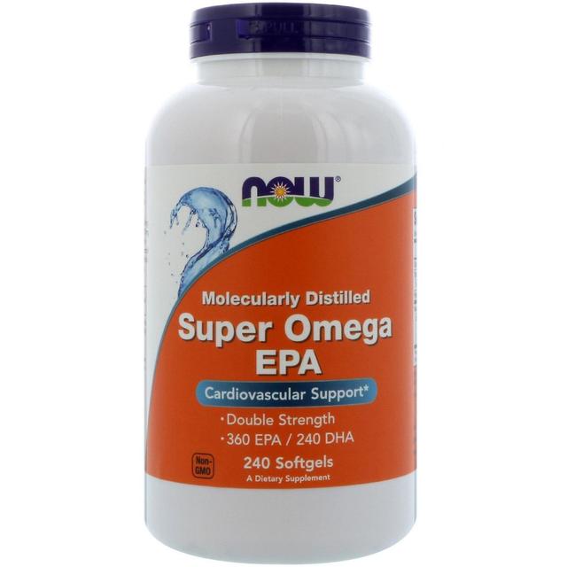 Now Foods, Super Omega EPA, molekyylitislattu, 240 pehmeää geeliä on Productcaster.