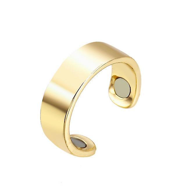 Boussder Magnetic Slimming Rings Natural Fat Burning Slimming Ring Magnetic Stimulation Acupoint Burning Fat Slimming Body Health Care Gold on Productcaster.