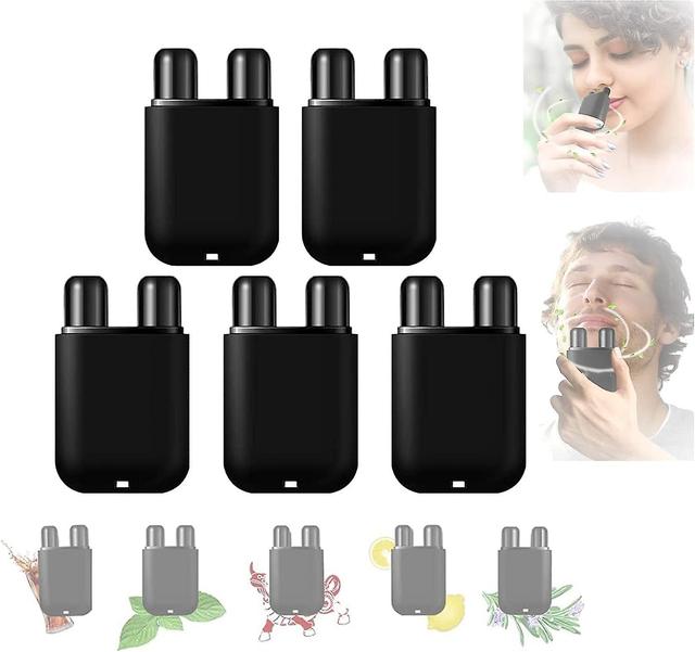 Wtowin 5x Nasal Inhaler Innovative Essential Oils Stick Increases Focus, 2 Holes Natural Herbal Inhalation Stick Improves Breathing And Against Dro... on Productcaster.