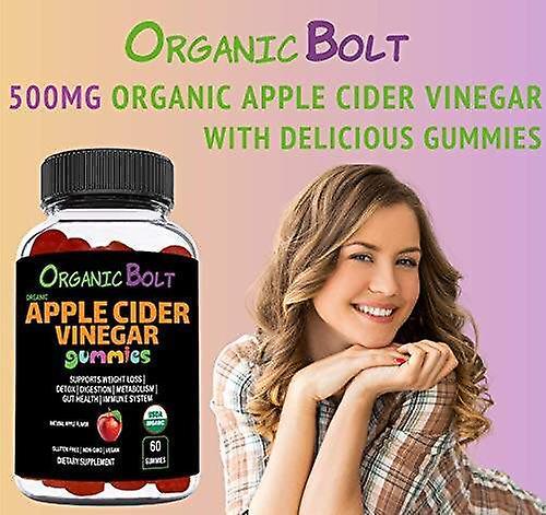 Timktv [pre-order] Usda Organic Apple Cider Vinegar Gummies With The Mother By Organicbolt Weight Management, Appetite Control, Detox, Cleanse & Im... on Productcaster.