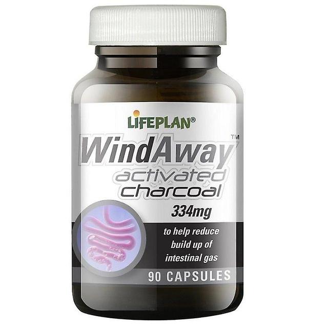 Life Plan Lifeplan WindAway Węgiel aktywowany 334mg Caps 90 (D5216) on Productcaster.