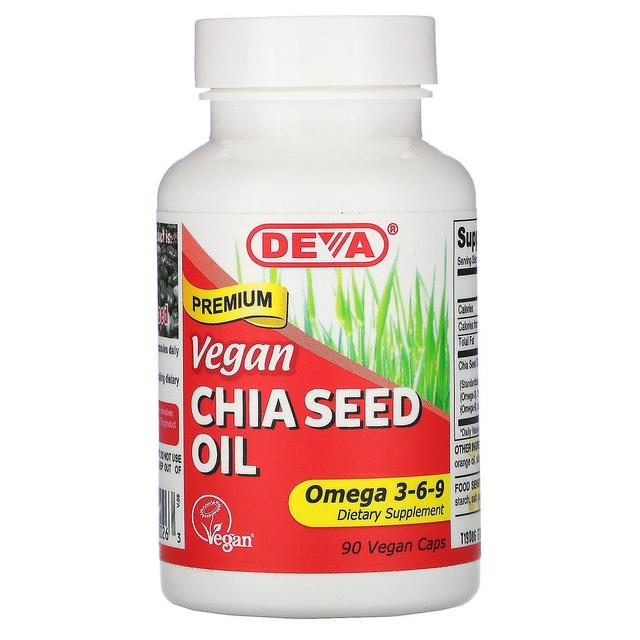 Deva, Premium Vegan Chia Seed Oil, 90 Vegan Caps on Productcaster.